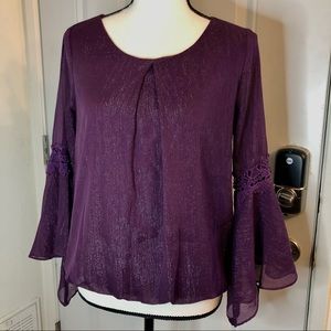 Purple Bubble Blouse